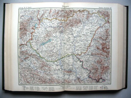 Stielers Hand-Atlas, 10. Aufl. (1939)
49. Ungarn
Hongarije / Hungary
(1939,10 / VIII 31)