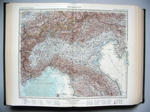 Stielers Hand-Atlas, 10. Aufl. (1942)
20. Norditalien
Noord-Italië / North Italy
(1942,10 / XI 38)