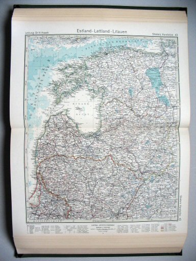 Stielers Hand-Atlas, 10. Aufl. (1942)
43. Estland - Lettland - Litauen
Estland - Letland - Litouwen / Esthonia - Latvia - Lithuania
(1942,10 / --)