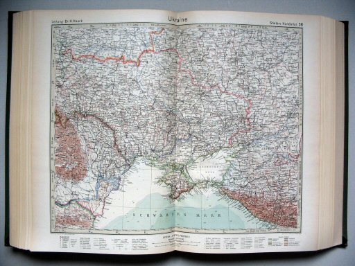 Stielers Hand-Atlas, 10. Aufl. (1942)
58. Ukraine
Oekraïne / Ukraine
(1940,10 / V 35)