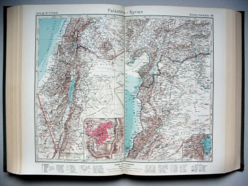 Stielers Hand-Atlas, 10. Aufl. (1942)
64. Palästina - Syrien
Palestina - Syrië / Palestine - Syria
(1941,11 / XII 30)