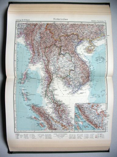 Stielers Hand-Atlas, 10. Aufl. (1942)
71. Hinterindien
Achter-Indië / Indo-China
(1941,11 / IV 31)