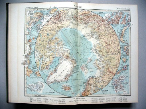 Stielers Hand-Atlas, 1945
3. Nordpol
Noordpool / North Pole
(1939,10 / IV 31)