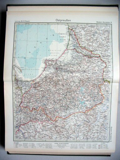 Stielers Hand-Atlas, 1945
9. Ostpreußen
Oost-Pruisen / East Prussia
(1939,11 / II 31)