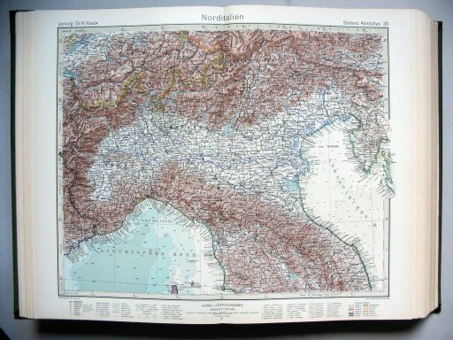 Stielers Hand-Atlas, 1945
20. Norditalien
Noord-Italië / North Italy
(1942,10 / XI 38)