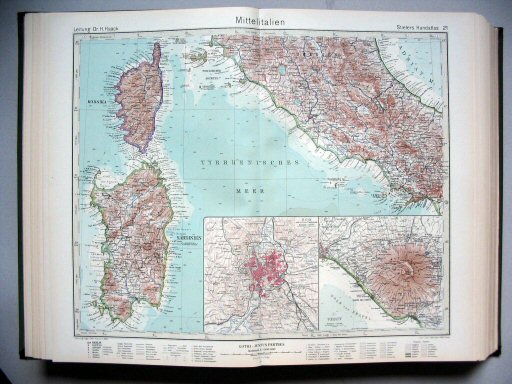 Stielers Hand-Atlas, 1945
21. Mittelitalien
Midden-Italië / Central Italy
(1945,12 / IX 32)