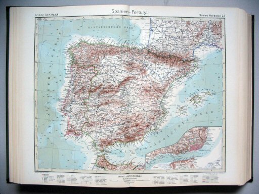 Stielers Hand-Atlas, 1945
23. Spanien - Portugal
Spanje - Portugal / Spain - Portugal
(1942,11 / XII 38)