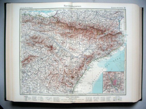 Stielers Hand-Atlas, 1945
25. Nordostspanien
Noordoost-Spanje / Northeast Spain
(1939,11 / IV 31)