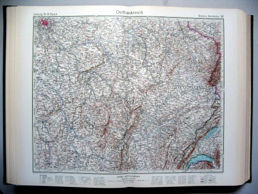 Stielers Hand-Atlas, 1945
32. Ostfrankreich
Oost-Frankrijk / Eastern France
(1944,11 / VI 35)