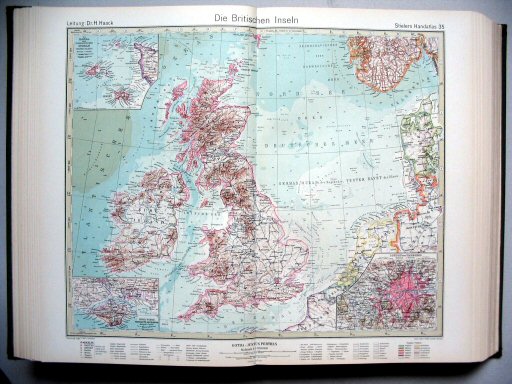 Stielers Hand-Atlas, 1945
35. Die Britischen Inseln
Britse Eilanden / British Isles
(1940,- / I 37)