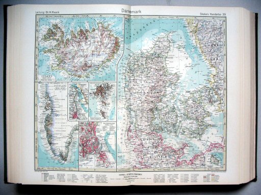 Stielers Hand-Atlas, 1945
39. Dänemark
Denemarken / Denmark
(1940,10 / I 37)