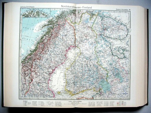 Stielers Hand-Atlas, 1945
41. Nordskandinavien - Finnland
Noord-Scandinavië - Finland / North Scandinavia - Finland
(1944,12 / IV 31)