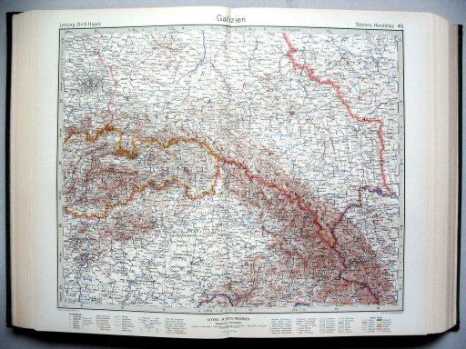 Stielers Hand-Atlas, 1945
45. Galizien
Galicië / Galicia
(1944,11 / III 44)