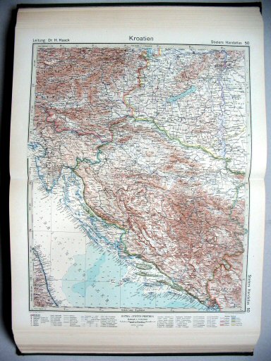 Stielers Hand-Atlas, 1945
50. Kroatien
Kroatië / Croatia
(1945,12 / IX 32)