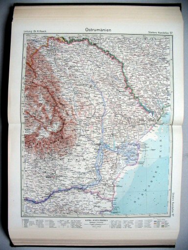 Stielers Hand-Atlas, 1945
57. Ostrumänien
Oost-Roemenië / Eastern Rumania
(1944,12 / II 31)