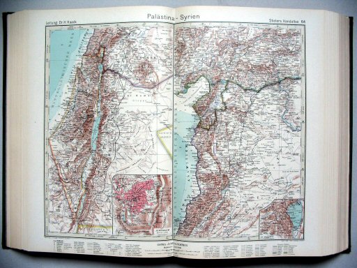 Stielers Hand-Atlas, 1945
64. Palästina - Syrien
Palestina - Syrië / Palestine - Syria
(1941,11 / XII 30)