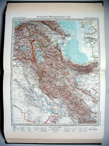 Stielers Hand-Atlas, 1945
65. Armenien - Mesopotamien - Iran
Armenië - Mesopotamië - Iran
Armenia - Mesopotamia - Iran
(1944,11 / III 44)