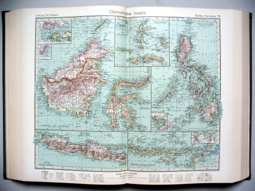 Stielers Hand-Atlas, 1945
73. Ostindische Inseln
Oostindische eilanden / East Indian Archipelago
(1944,11 / II 31)
