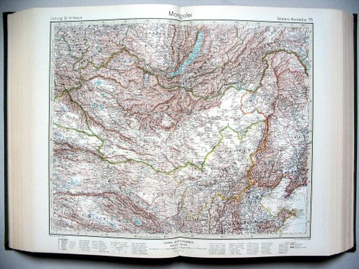 Stielers Hand-Atlas, 1945
75. Mongolei
Mongolië / Mongolia
(1944,11 / VI 37)
