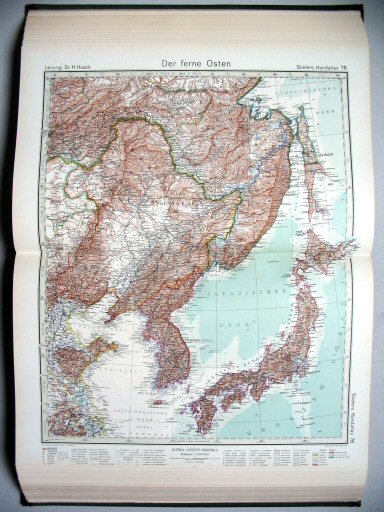 Stielers Hand-Atlas, 1945
76. Der ferne Osten
Het Verre Oosten / The Far East
(1942,12 / II 36)