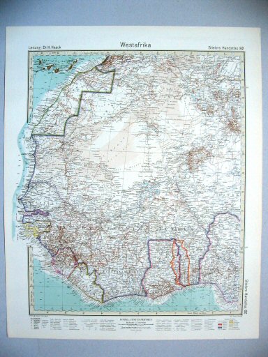 Stielers Hand-Atlas, 10. Aufl. (1945)
82. Westafrika
West-Afrika / West Africa
(1944,11 / III 33)
