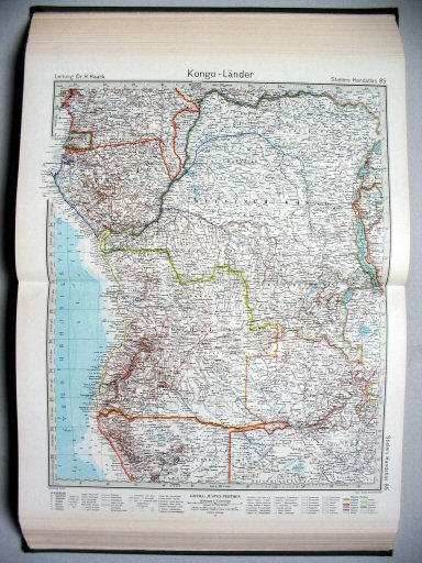 Stielers Hand-Atlas, 1945
85. Kongoländer
Kongo / The Congo-Lands
(1944,11 / IV 39)