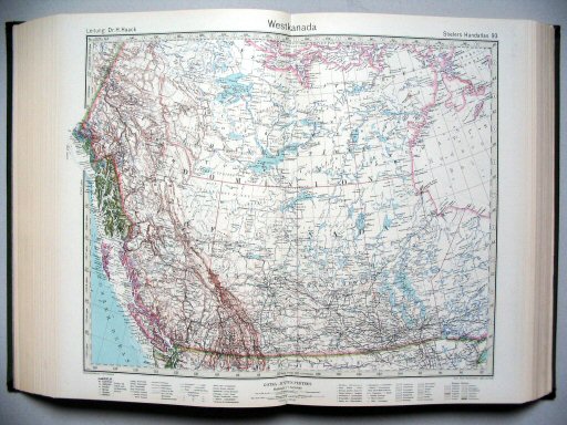 Stielers Hand-Atlas, 1945
93. Westkanada
West-Canada / West Canada
(1944,12 / V 35)