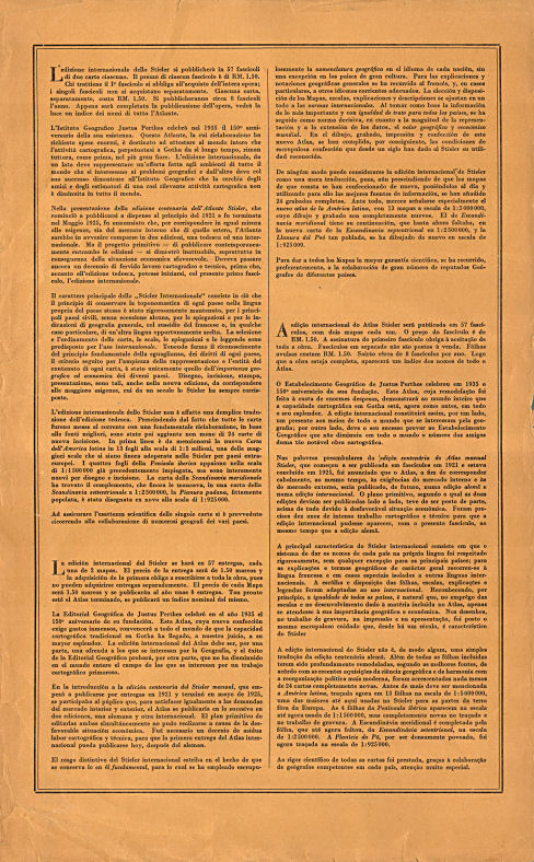 Stieler grand atlas de géographie moderne
41e livraison (1940)
41e aflevering, binnenkant omslag (voorwoord)
41st installment, inside cover (preface)