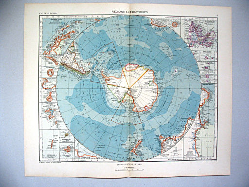 Stieler grand atlas de géographie moderne
3. Régions antarctiques (1939)
Zuidpoolgebied / Antarctic Regions
