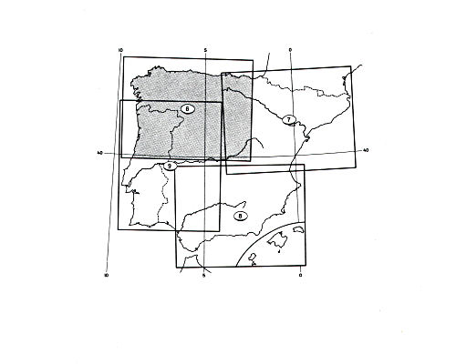 Stieler grand atlas de géographie moderne
Bladwijzer Iberisch Schiereiland / Sheet index Iberian Peninsula