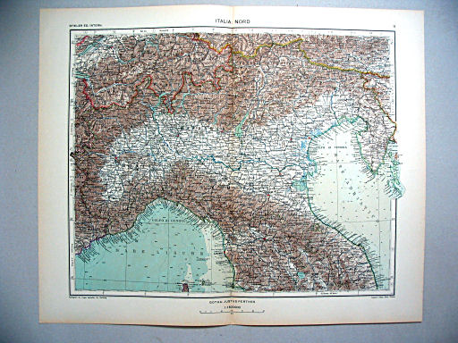 Stieler grand atlas de géographie moderne
11. Italia: Nord (1937)
Italië: Noord / Italy: North