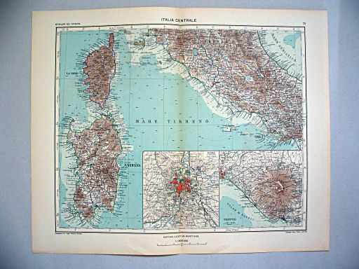 Stieler grand atlas de géographie moderne
13. Italia centrale (1935)
Midden-Italië / Central Italy