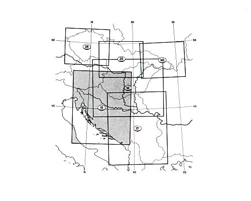 Stieler grand atlas de géographie moderne
Bladwijzer Joegoslavië, Tsjechoslowakije, Hongarije
Sheet index Yugoslavia, Czechoslovakia, Hungary