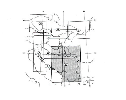 Stieler grand atlas de géographie moderne
Bladwijzer Joegoslavië, Tsjechoslowakije, Hongarije
Sheet index Yugoslavia, Czechoslovakia, Hungary