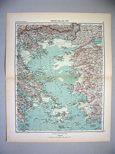 Stieler grand atlas de géographie moderne
20. Grèce – Hellás (Ελλάς): Est (1937)
Griekenland: Oost / Greece: East
