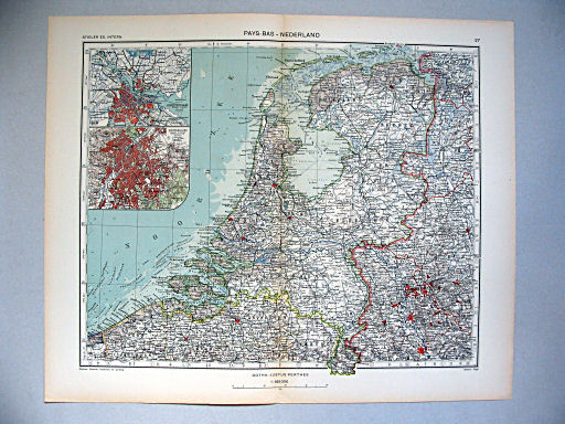 Stieler grand atlas de géographie moderne
27. Pays-Bas – Nederland (1936)
Nederland / Netherlands