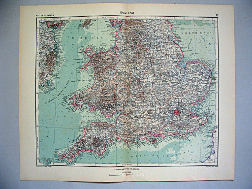 Stieler grand atlas de géographie moderne
29. England (1935)
Engeland