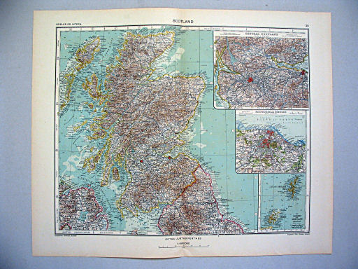 Stieler grand atlas de géographie moderne
30. Scotland (1935)
Schotland