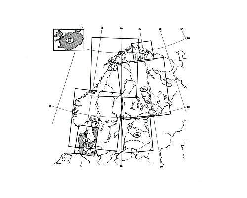 Stieler grand atlas de géographie moderne
Bladwijzer Noord-Europa / Sheet index Northern Europe