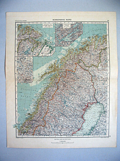 Stieler grand atlas de géographie moderne
34. Scandinavie: Nord (1934)
Noord-Scandinavië / Northern Scandinavia