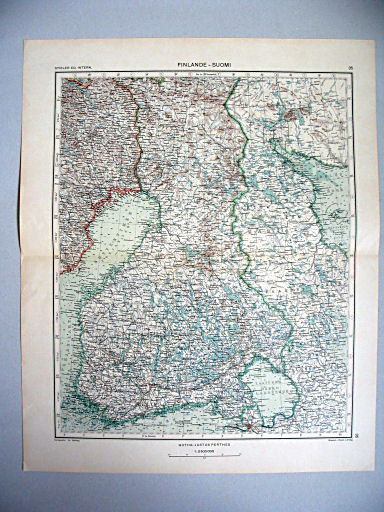 Stieler grand atlas de géographie moderne
35. Finlande – Suomi (1934)
Finland