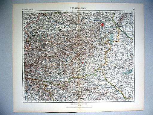 Stieler grand atlas de géographie moderne
42. Ost-Österreich (1936)
Oostenrijk: Oost / Austria: East