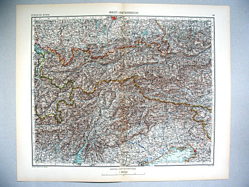 Stieler grand atlas de géographie moderne
43. West-Österreich (1936)
Oostenrijk: West / Austria: West