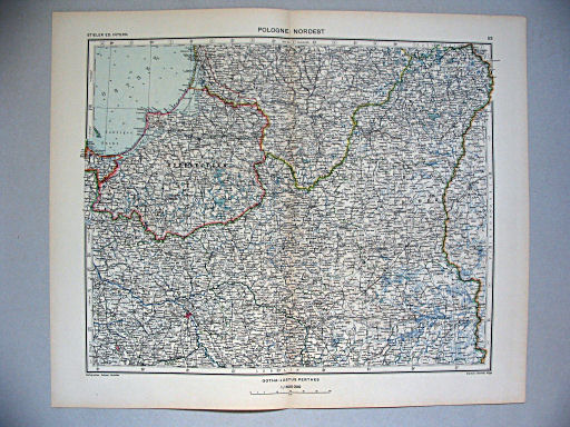 Stieler grand atlas de géographie moderne
53. Pologne: Nordest (1936)
Polen: Noordoost / Poland: Northeast
