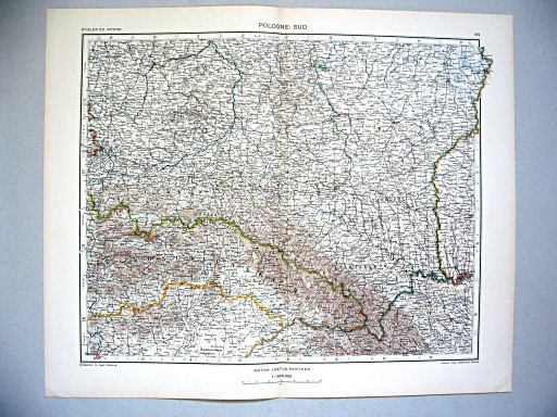 Stieler grand atlas de géographie moderne
54. Pologne: Sud (1936)
Polen: Zuid / Poland: South