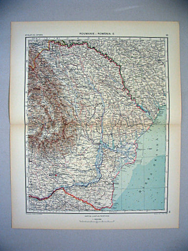 Stieler grand atlas de géographie moderne
56. Roumanie – România: E (1937)
Roemenië: Oost / Romania: East