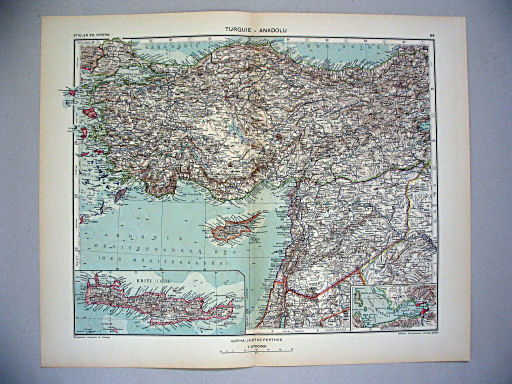 Stieler grand atlas de géographie moderne
64. Turquie – Anadolu (1938)
Turkije / Turkey