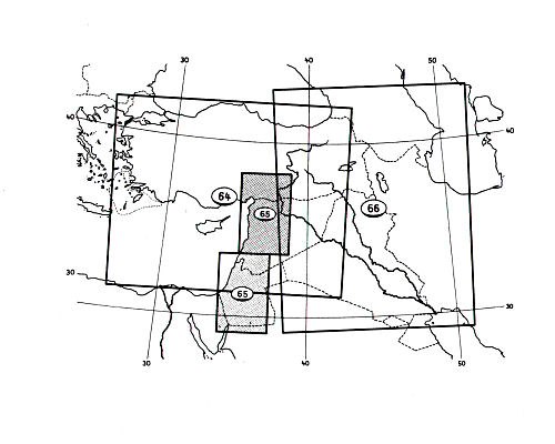 Stieler grand atlas de géographie moderne
Bladwijzer Midden-Oosten / Sheet index Middle East