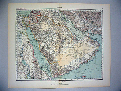 Stieler grand atlas de géographie moderne
67. Arabia (1936)
Arabië