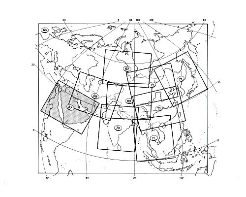 Stieler grand atlas de géographie moderne
Bladwijzer Azië / Sheet index Asia